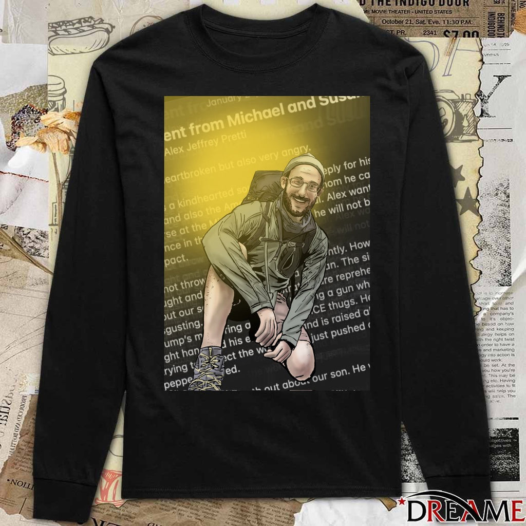 Alex Jeffrey Pretti University Of Minnesota Graduate, Nurse Employed At The Us Dept. Of Veterans Affairs Poster t-shirt