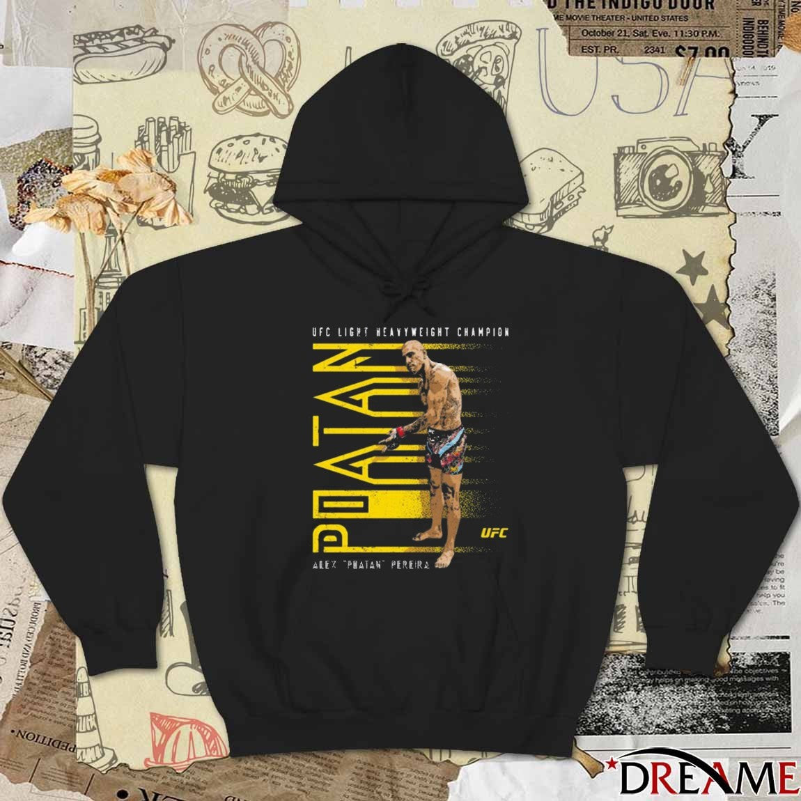 Alex Poatan Pereira UFC Light Heavyweight Champion 2025 Graphic t-shirt