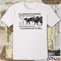 All Dogs Go To Heaven Community Is Our Weapon Abolish Deportation Cells ICE Agents Go To Hell t-shirt