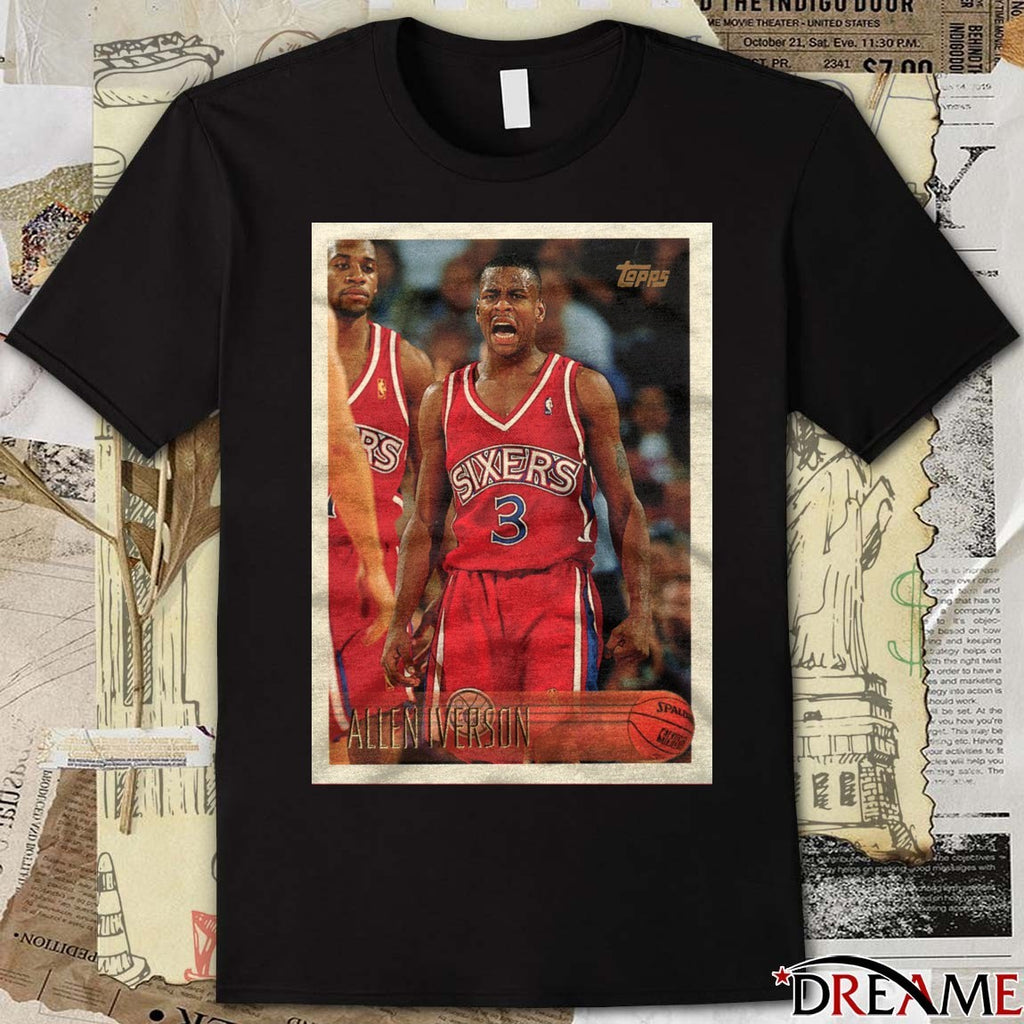 Allen Iverson Philadelphia 76ers 2026 NBA Basketball Topps Trading Card Player t-shirt