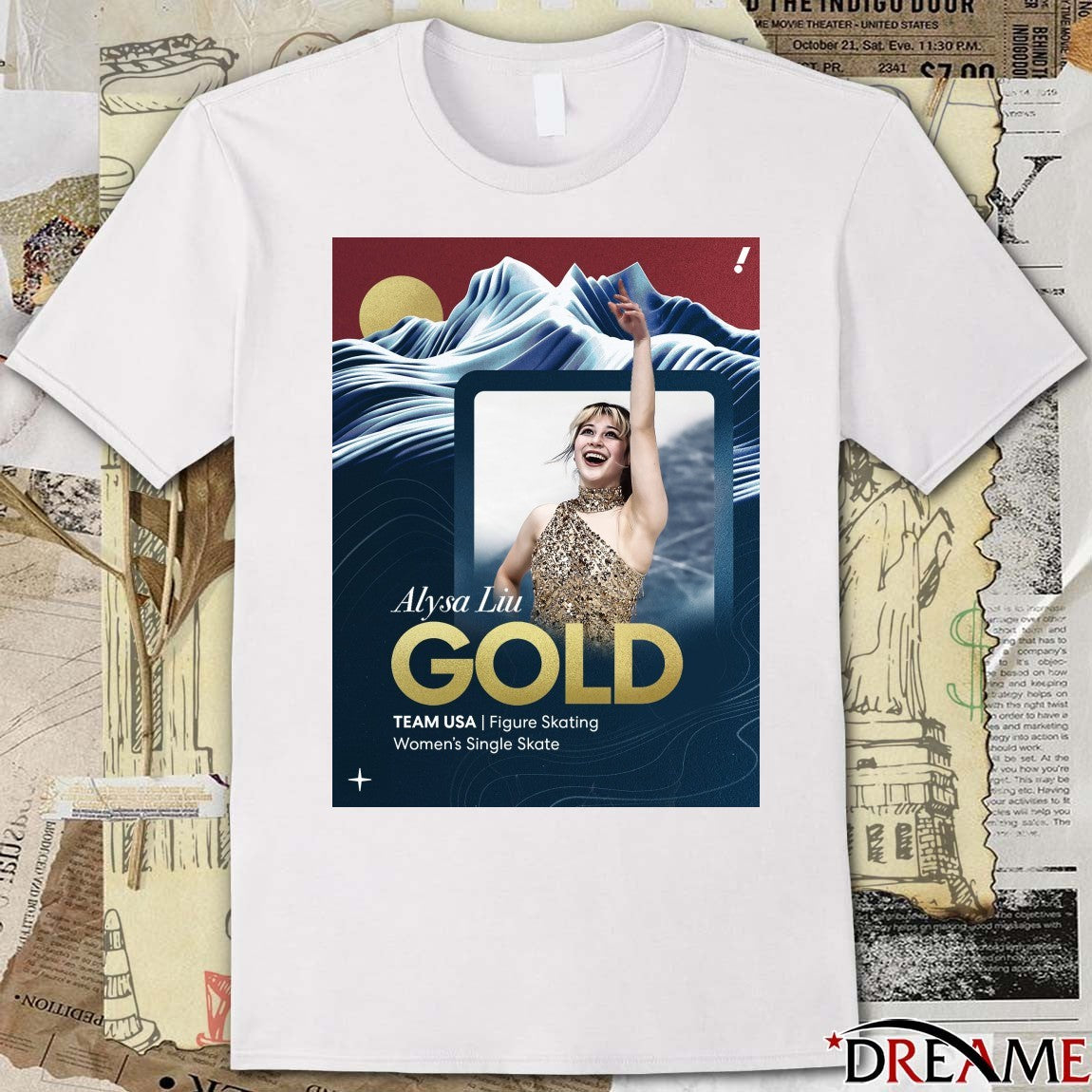 Alysa Liu GOLD Medal TEAM USA Figure Skating Women’s Single Skate t-shirt