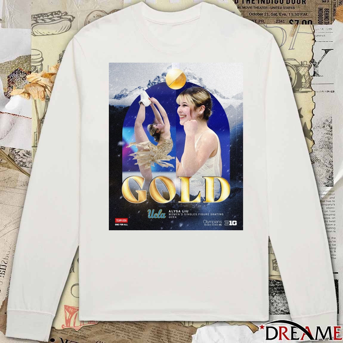 Alysa Liu Women’s Singles Figure Skating UCLA Gold Medals t-shirt
