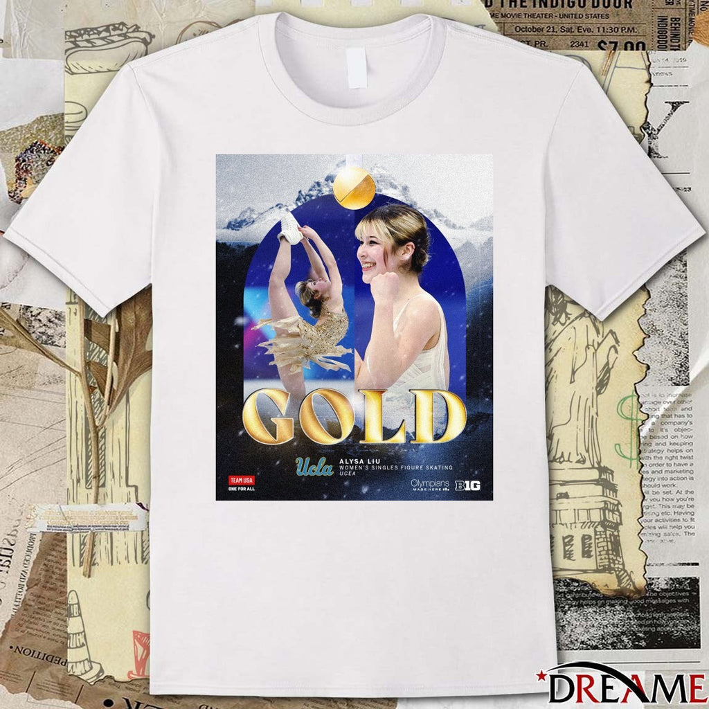 Alysa Liu Women’s Singles Figure Skating UCLA Gold Medals t-shirt