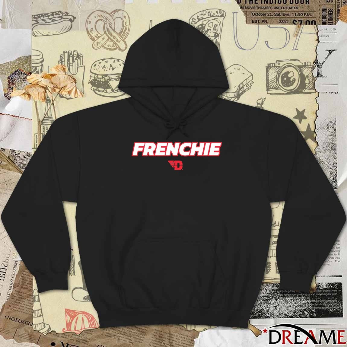 Amael L’Etang Frenchie Dayton Flyers Men’s Basketball t-shirt
