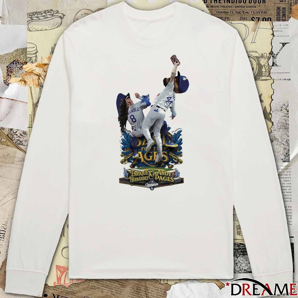 Andy Pages and Kike Hernandez Los Angeles Dodgers 2025 MLB World Series Game 7 t-shirt