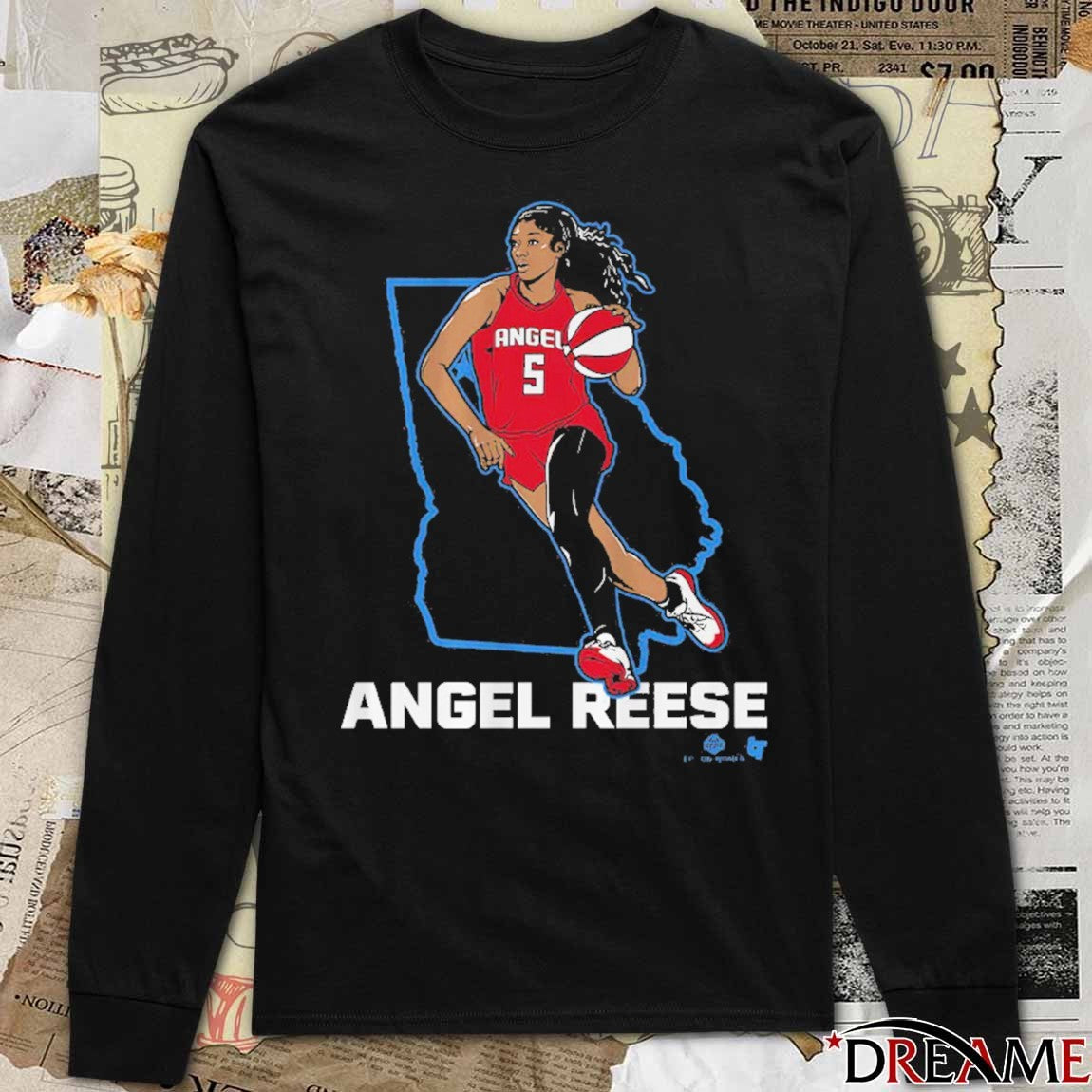 Angel Reese State Star Atlanta Dream Basketball 2026 t-shirt