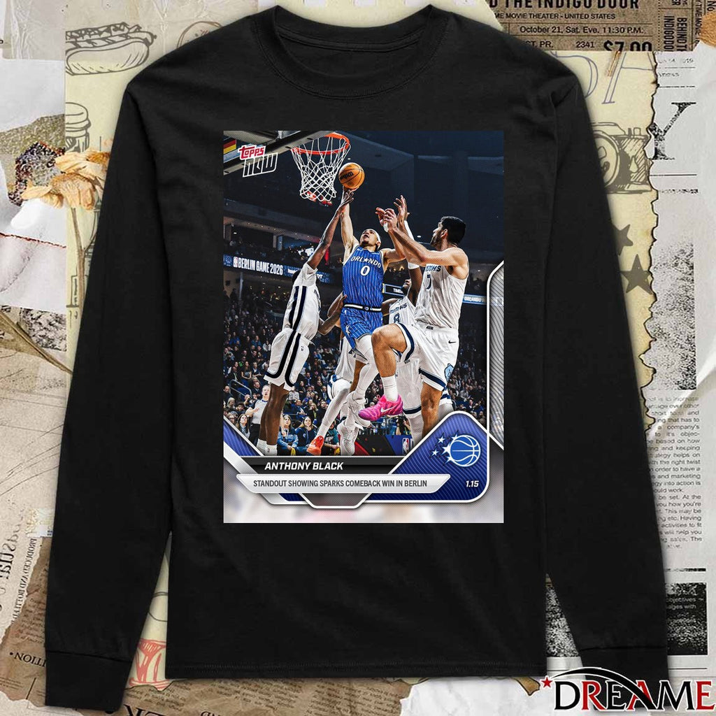 Anthony Black Standout Showing Sparks Comeback Win In Berlin 2026 Topps Now Poster t-shirt