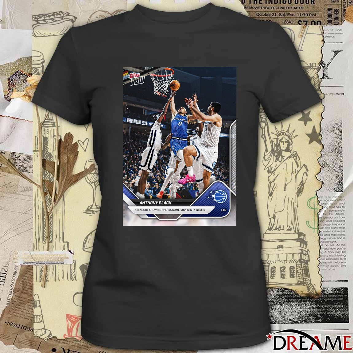 Anthony Black Standout Showing Sparks Comeback Win In Berlin 2026 Topps Now Poster t-shirt
