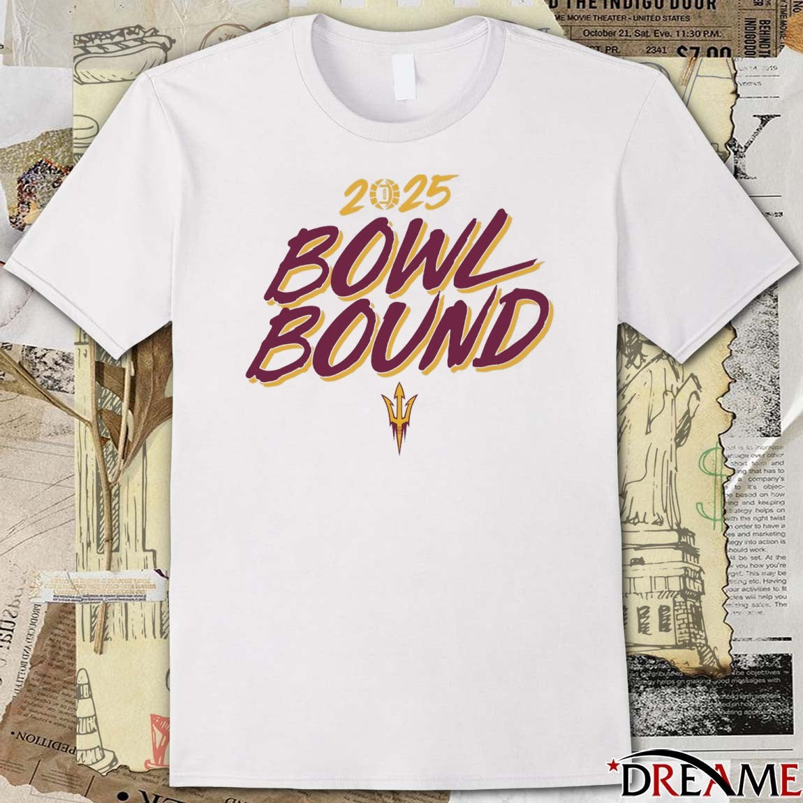 Arizona State Sun Devils Football NCAA 2025 Bowl Bound t-shirt