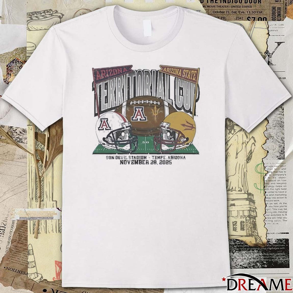 Arizona Wildcats Vs Arizona State Sun Devils Territorial Cup Sun Devil Stadium Tempe, Arizona November 28, 2025 t-shirt