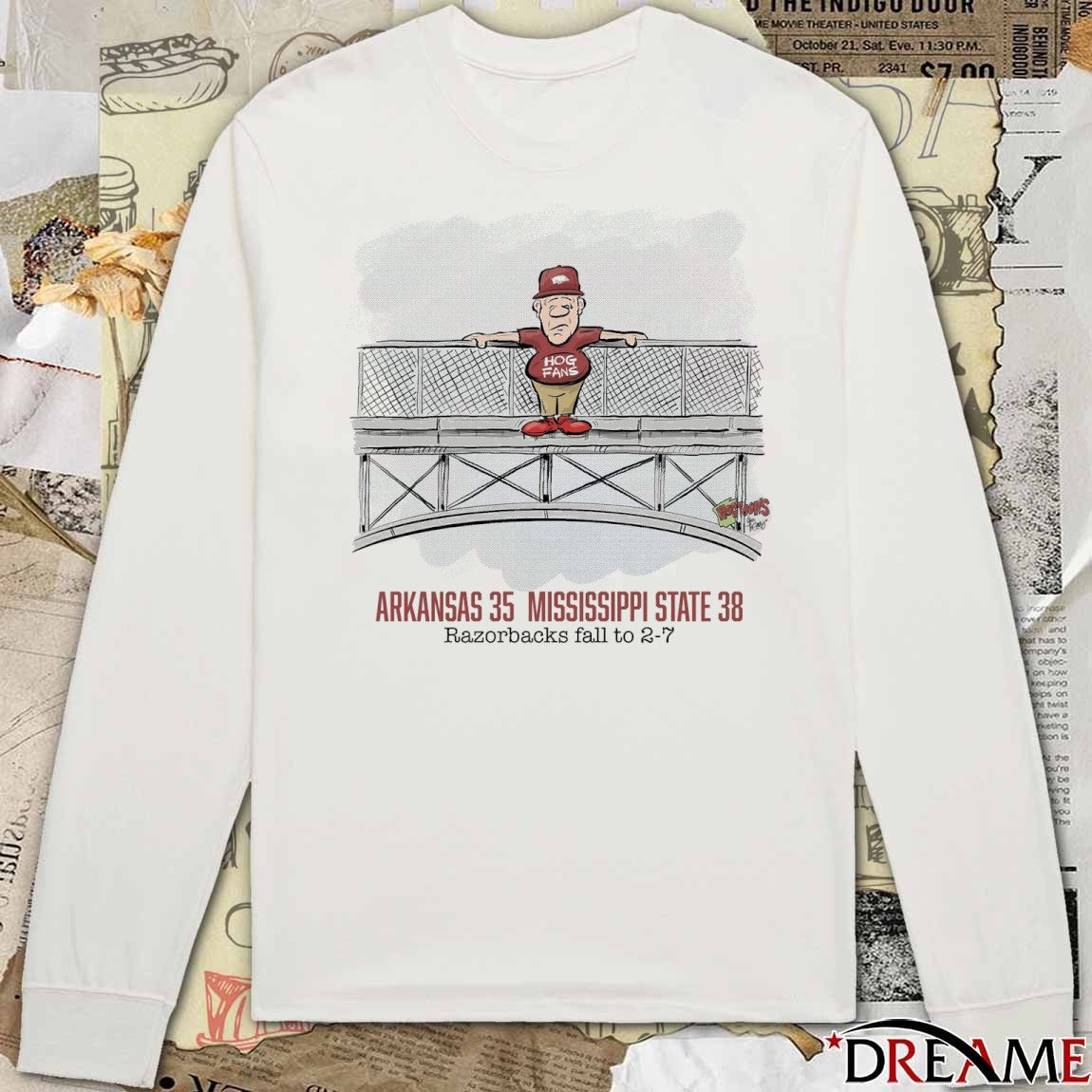 Arkansas Razorbacks Vs Mississippi State Final Score 35 – 38 Razorbacks Fall To 2-7 November 1, 2025 t-shirt