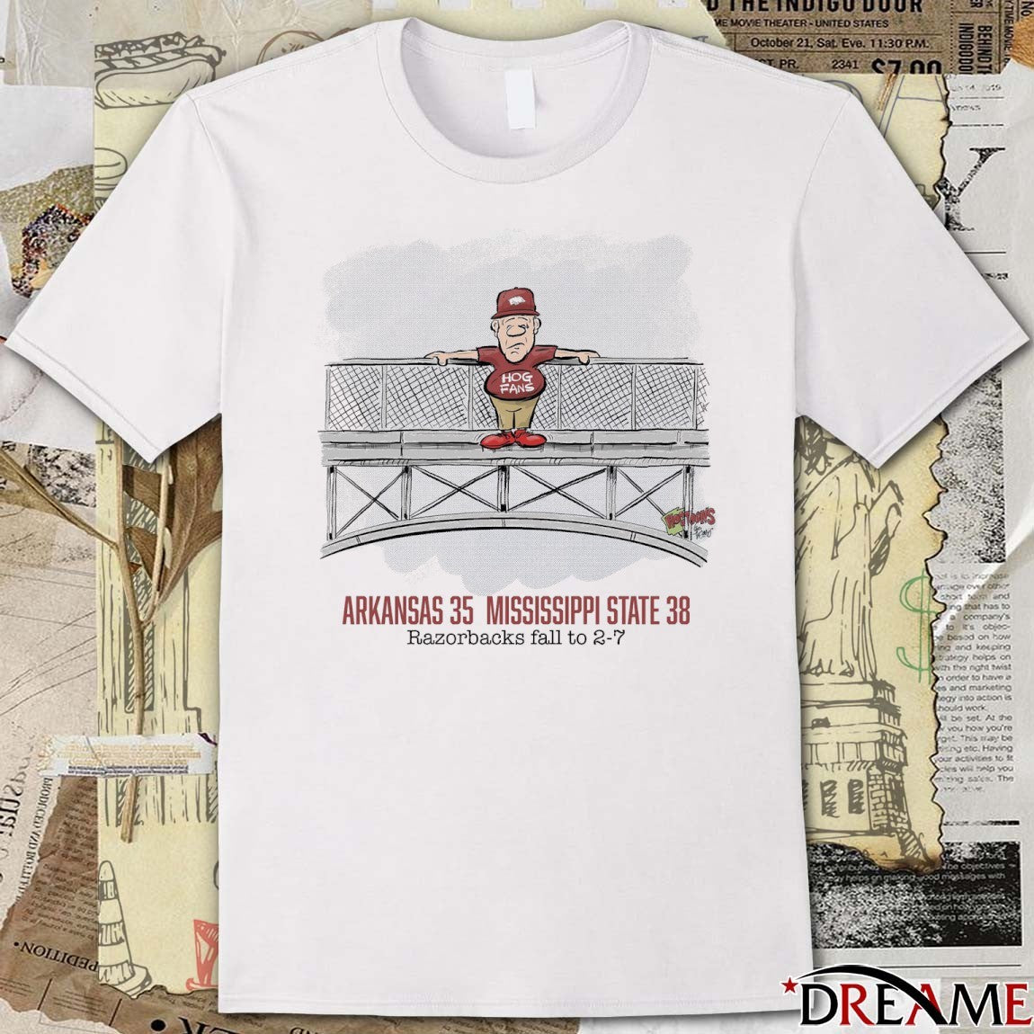 Arkansas Razorbacks Vs Mississippi State Final Score 35 – 38 Razorbacks Fall To 2-7 November 1, 2025 t-shirt