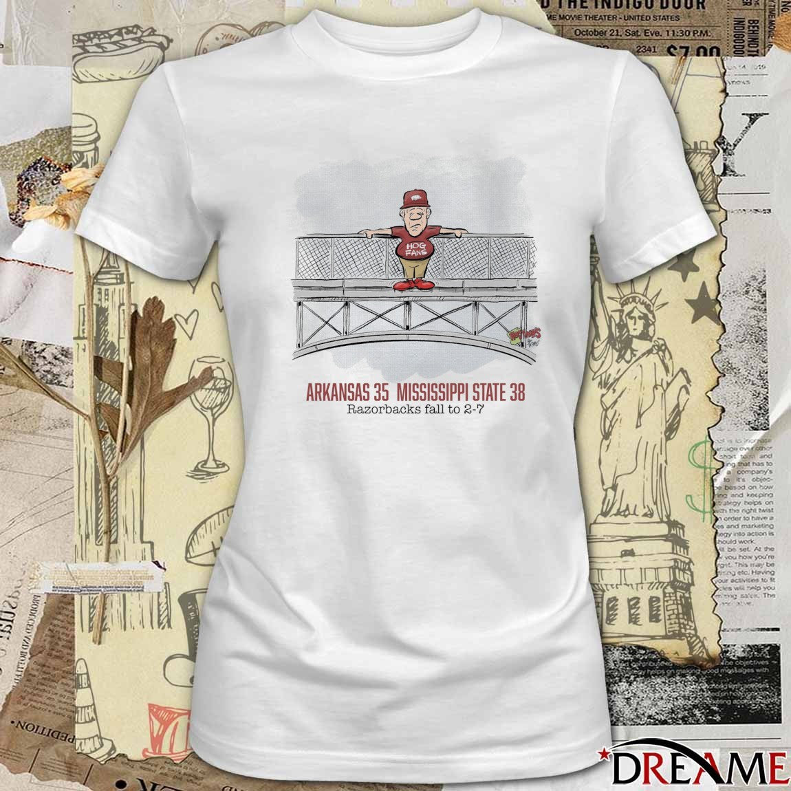 Arkansas Razorbacks Vs Mississippi State Final Score 35 – 38 Razorbacks Fall To 2-7 November 1, 2025 t-shirt