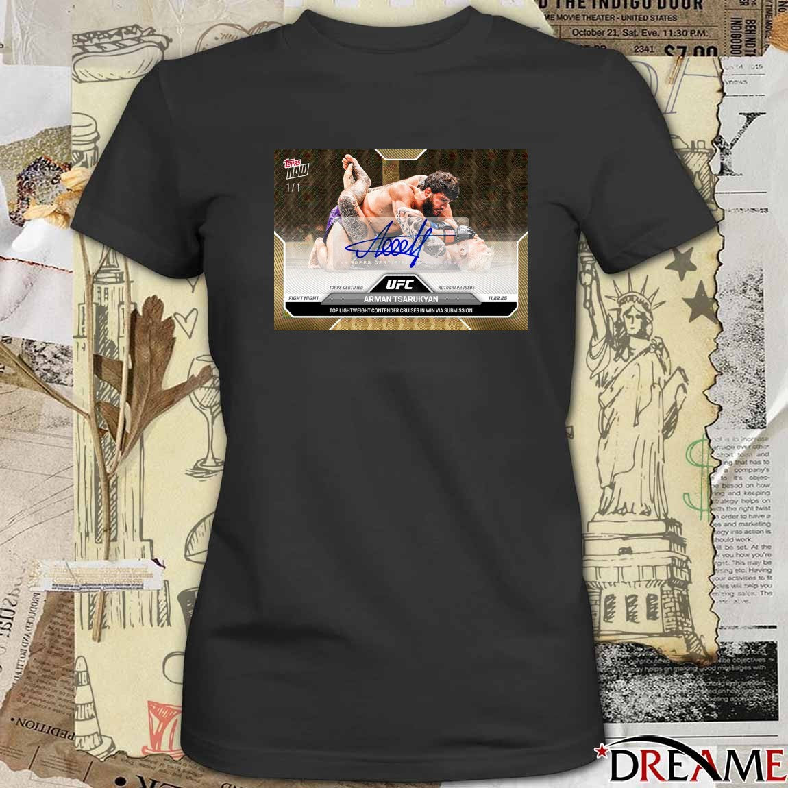 Arman Tsarukyan 2025 UFC Topps Top Lightweight Contender Cruises In Win Via Submission Signature t-shirt