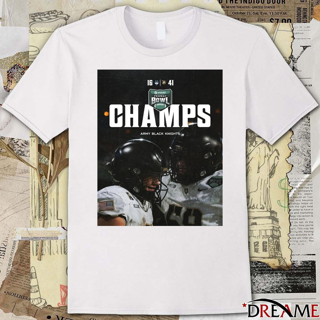 Army Black Knights Defeats UConn Huskies 2025 Wasabi Fenway Bowl Champions Poster t-shirt