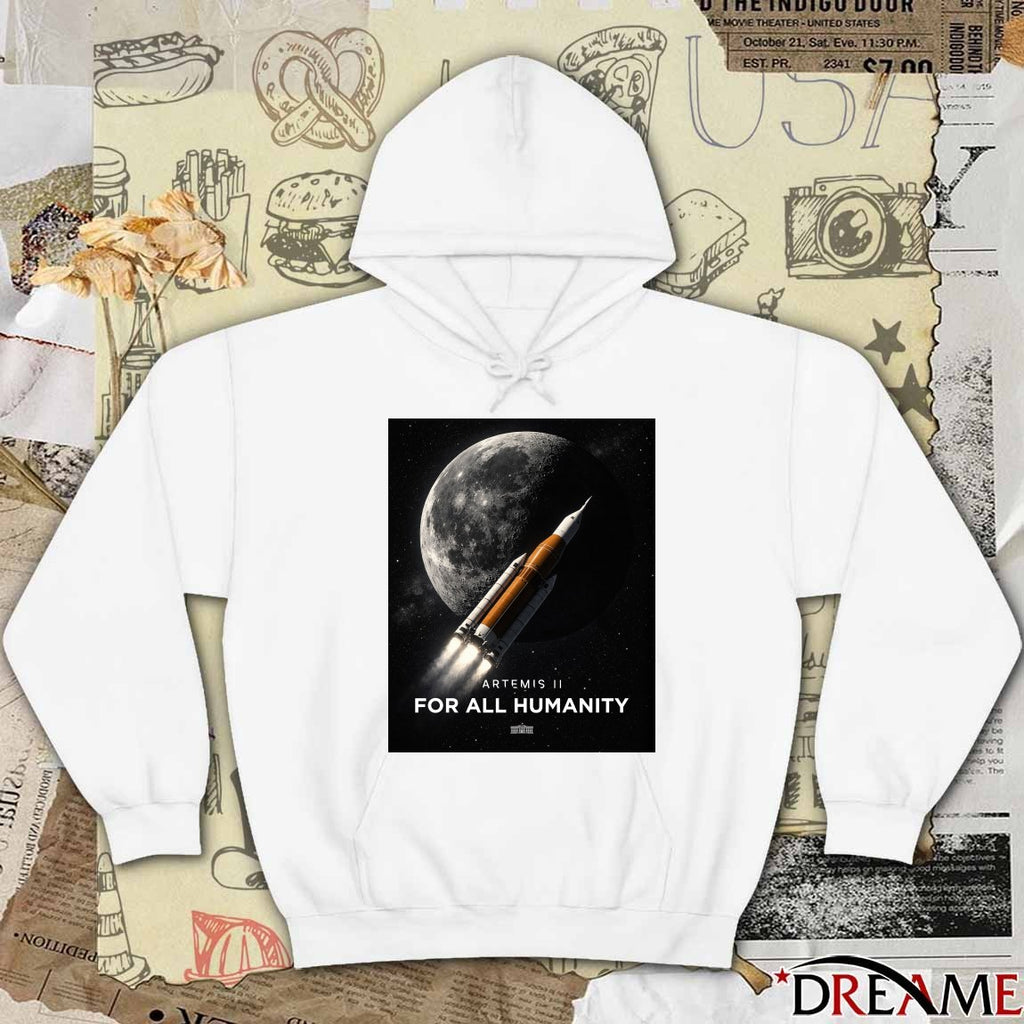 Artemis II For All Humanity The White House Poster t-shirt