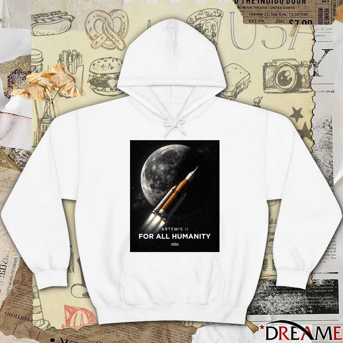Artemis II For All Humanity The White House Poster t-shirt