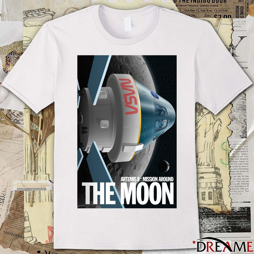 Artemis II Mission Around The Moon 2026 Poster t-shirt
