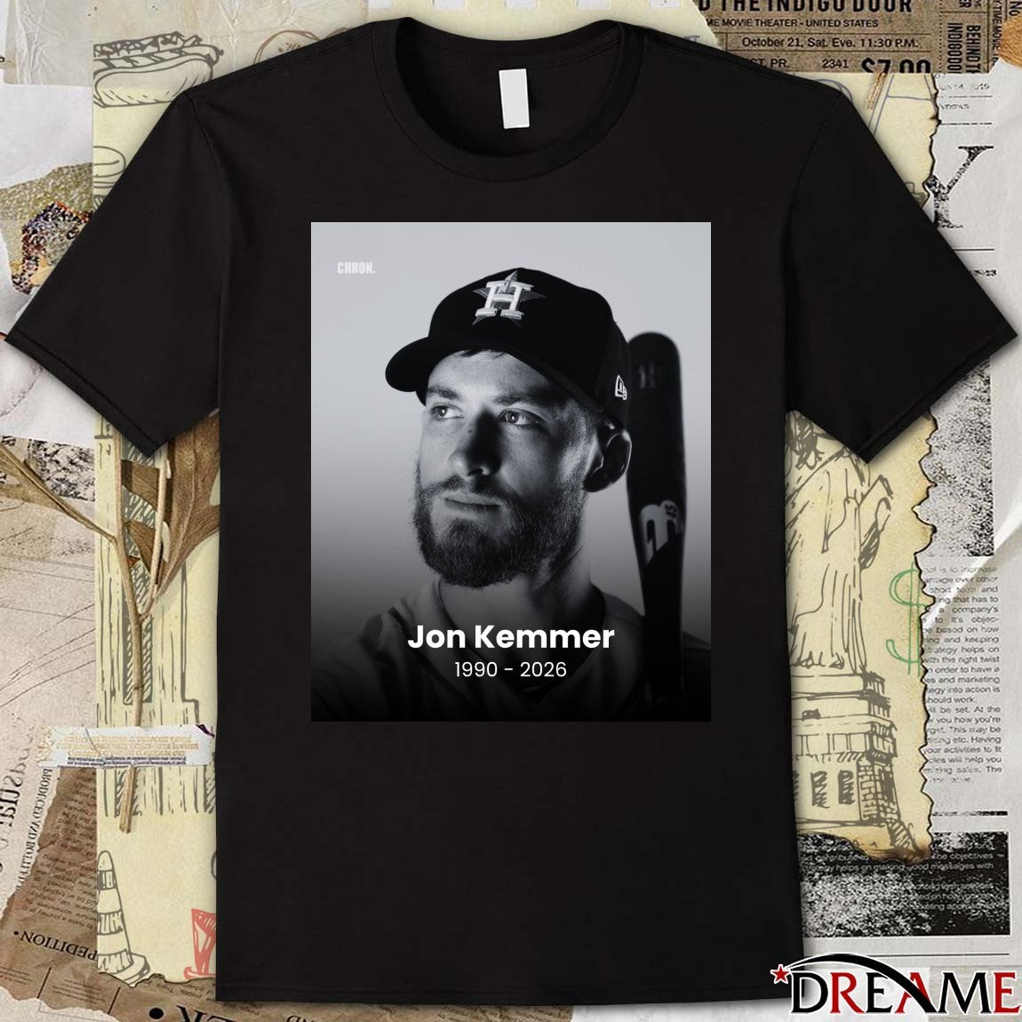 Astros Jon Kemmer 1990 – 2026 t-shirt