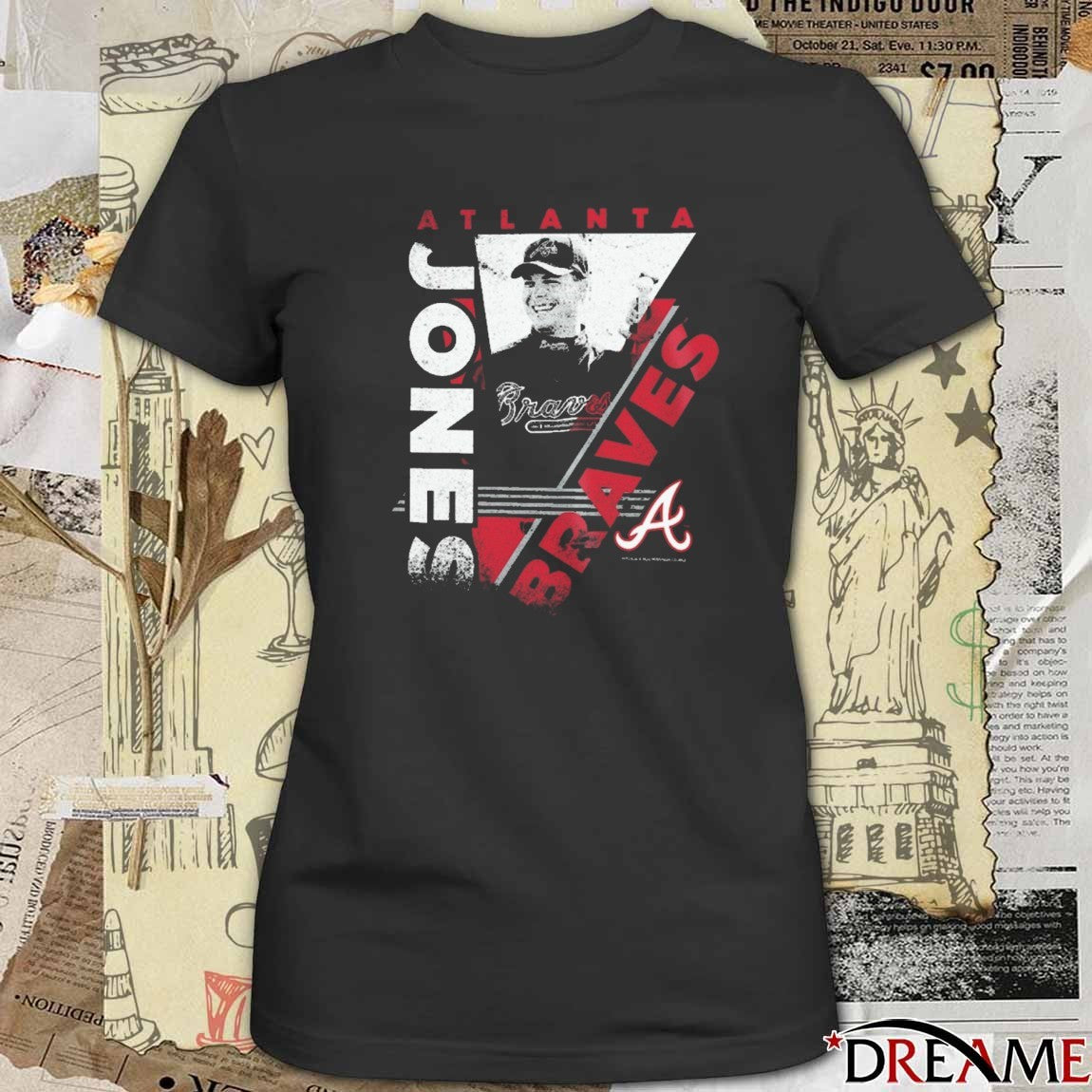 Atlanta Braves Chipper Jones In the Zone Player Graphic t-shirt