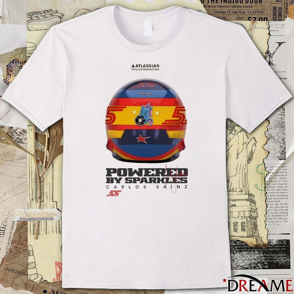Atlassian Williams Racing Powered By Sparkles Carlos Sainz t-shirt