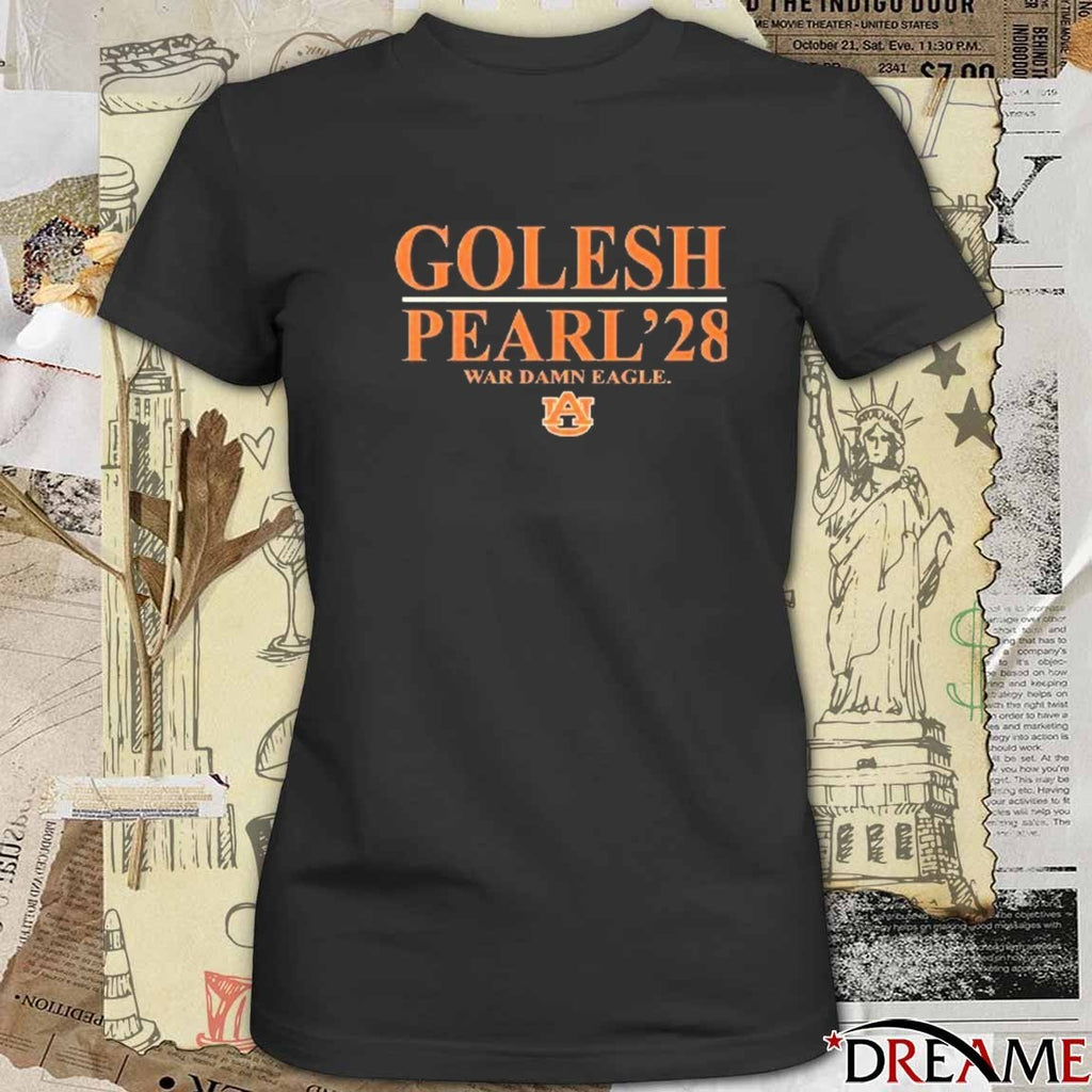 Auburn Tigers Golesh Pearl ’28 War Damn Eagle new t-shirt