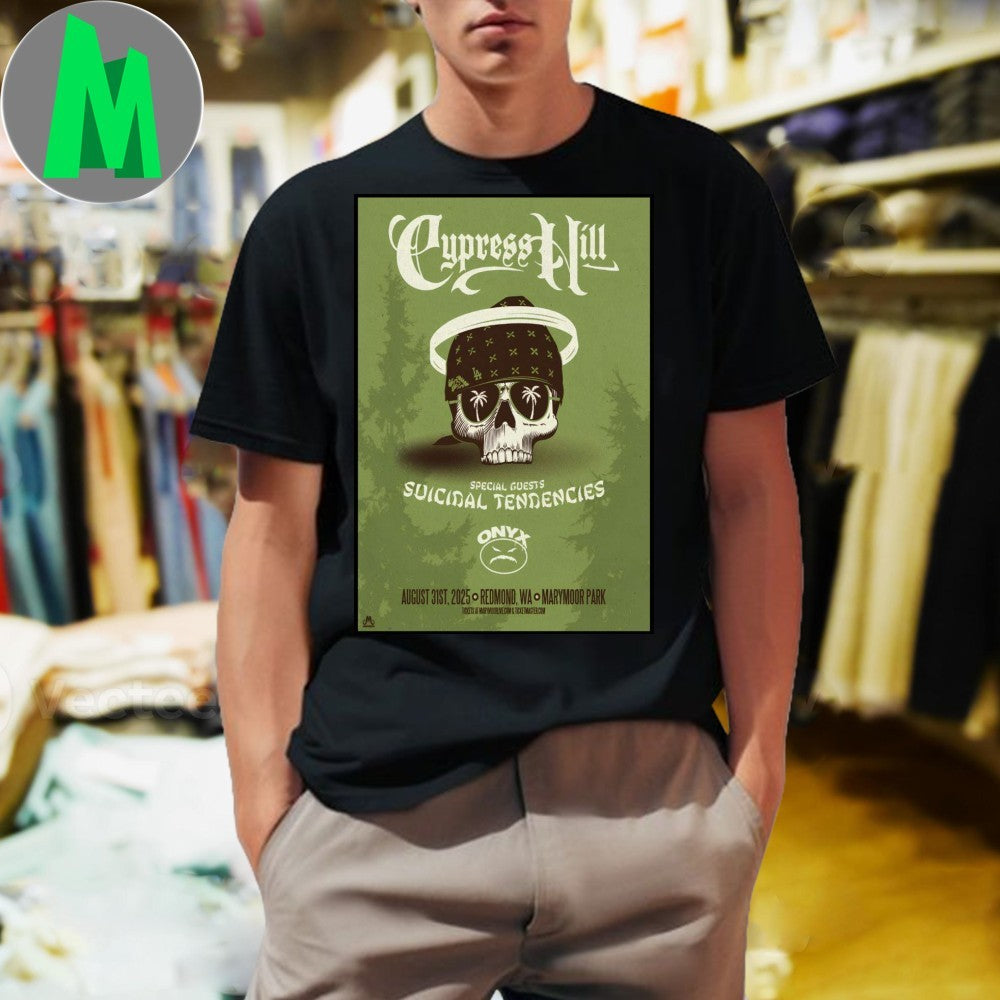 Aug 31 2025 Live Cypress Hill Marymoor Amphitheater in Redmond, WA Poster Shirt