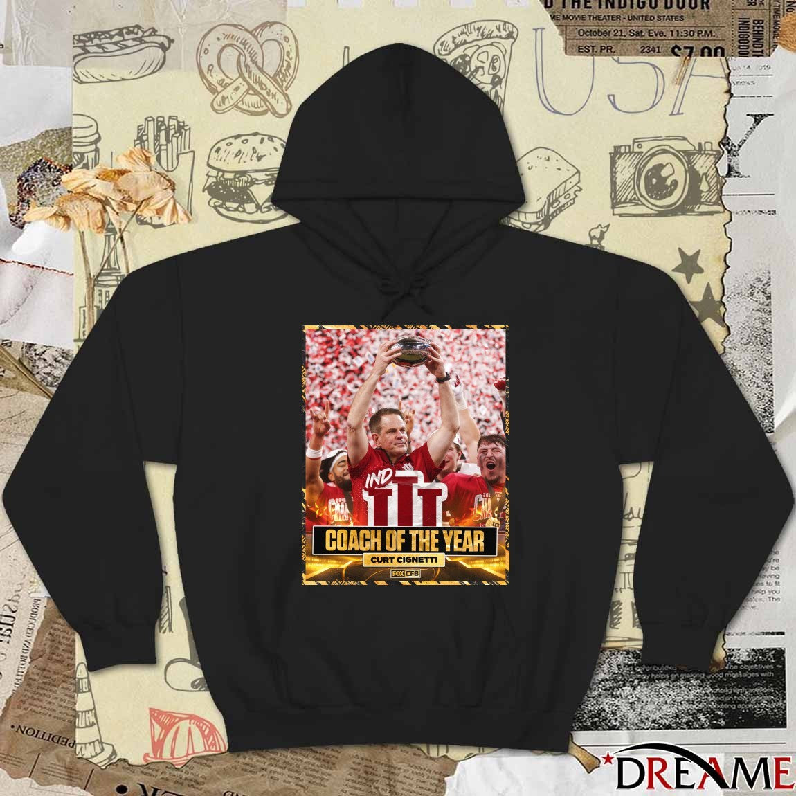 Back-2-Back Indiana Football Curt Cignetti wins the Home Depot Coach of the Year Poster t-shirt