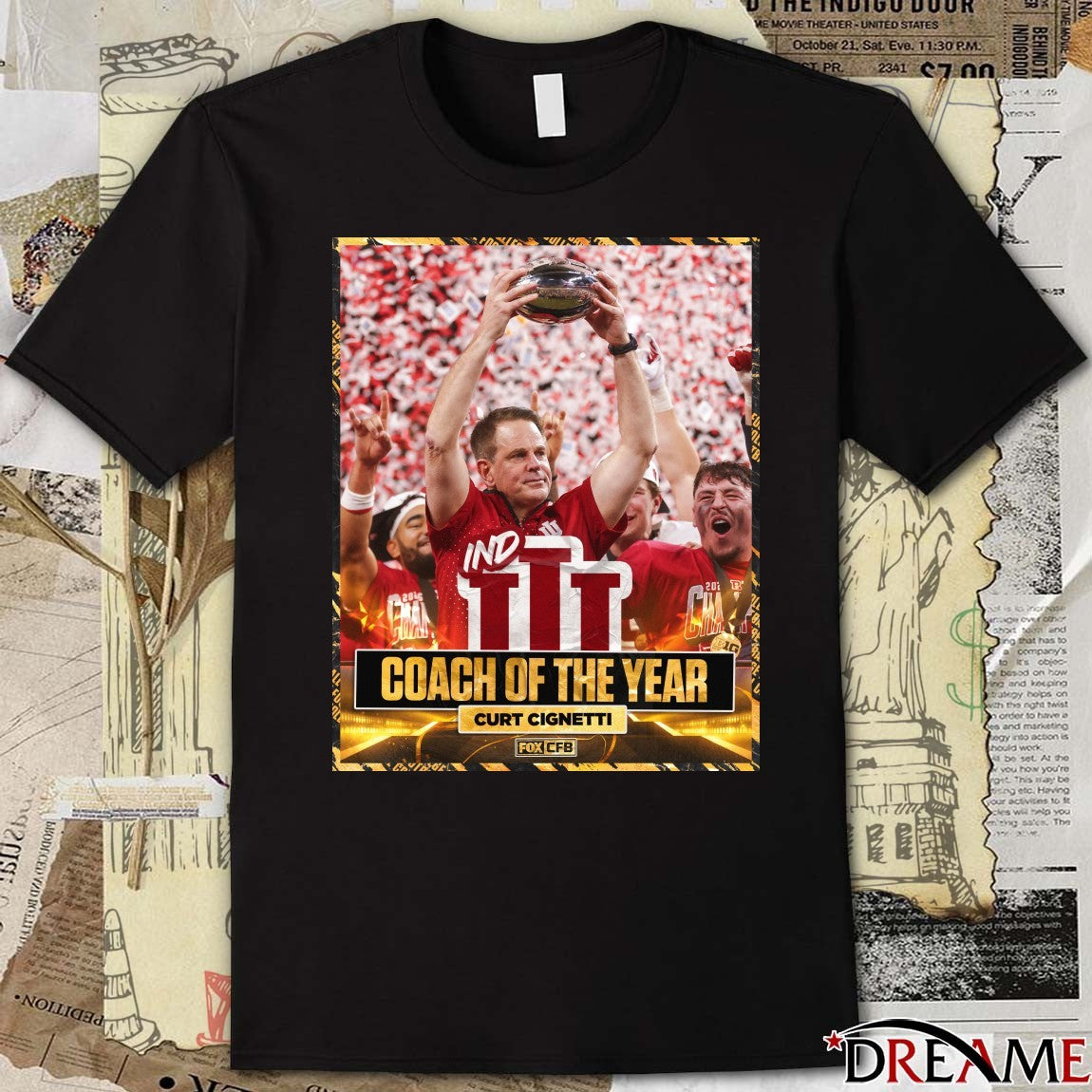 Back-2-Back Indiana Football Curt Cignetti wins the Home Depot Coach of the Year Poster t-shirt