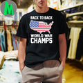 Back To Back World War Champs USA Map Graphic T-Shirt