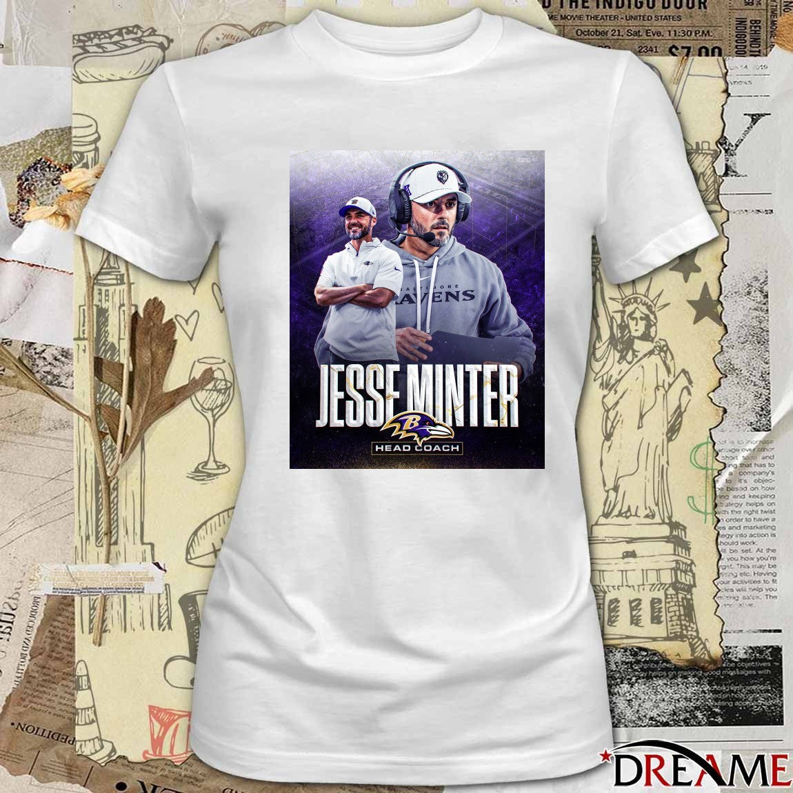 Baltimore Ravens Jesse Minter Head Coach Poster t-shirt