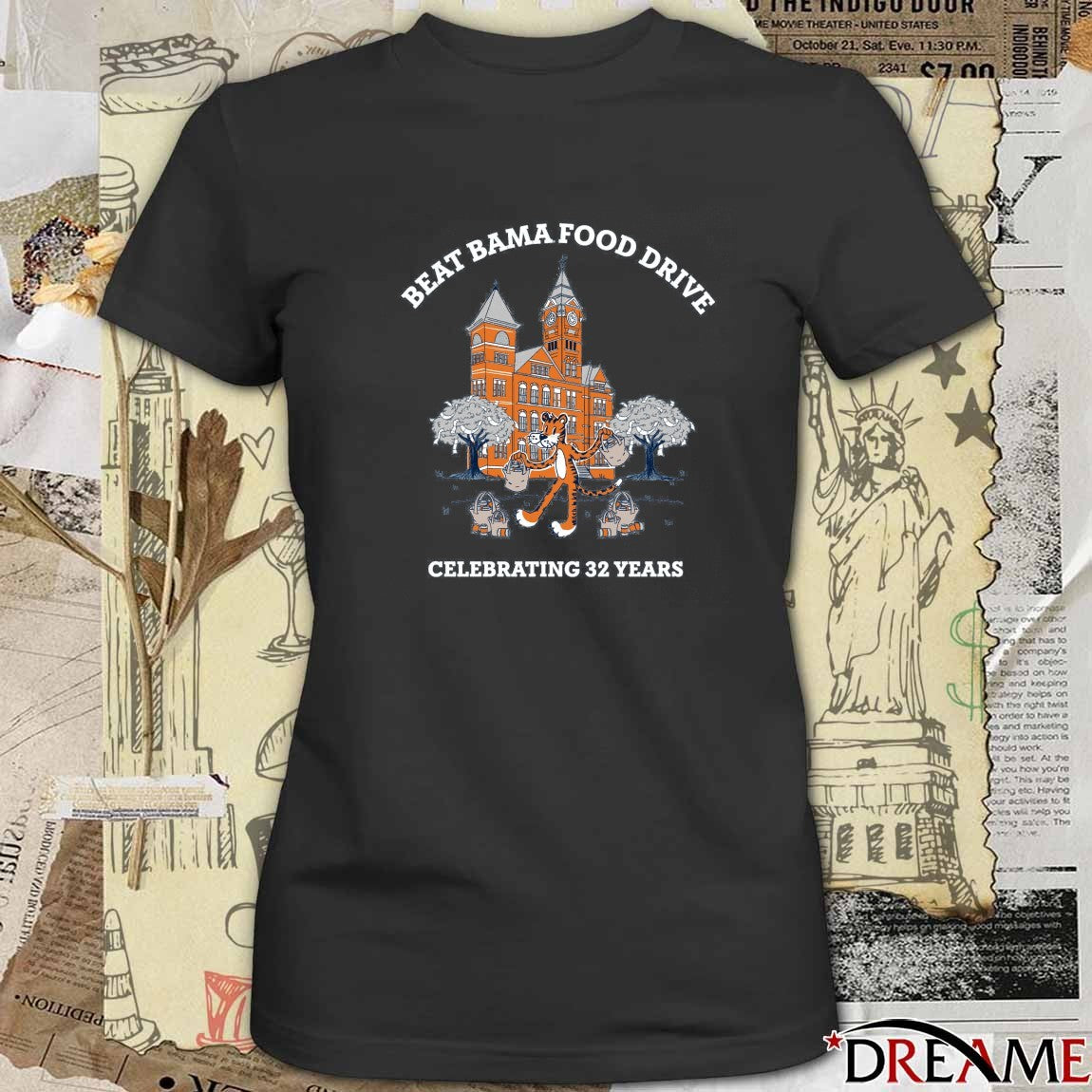 Beat Bama Food Drive Celebrating 32 years Student Involvement 2025 t-shirt