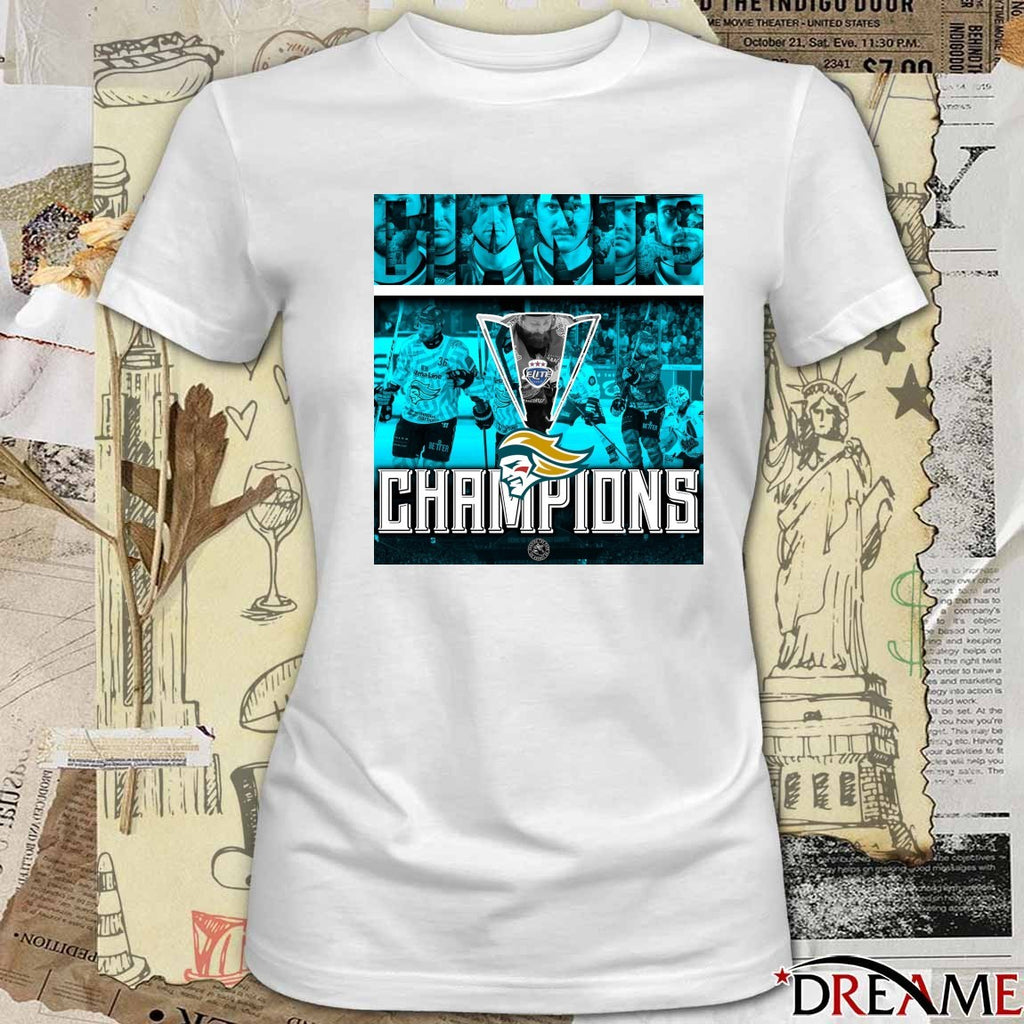 Belfast Giants Champions 2026 Elite Ice Hockey League Chasing The Puck Hockey Poster t-shirt