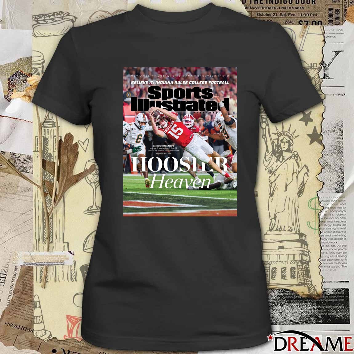 Believe It Indiana Rules College Football Sports Illustrated Fernando Mendoza Hoosier Heaven Poster t-shirt