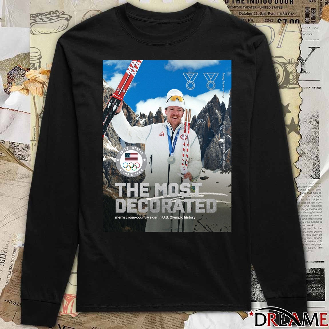 Ben Ogden The Most Decorated Men’s Cross-country Skier In U.S Olympic History Poster t-shirt