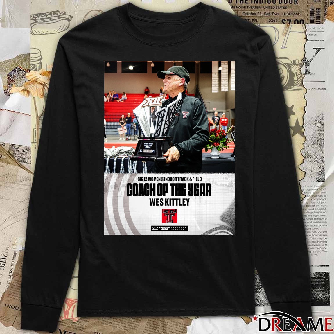 Big 12 Women’s Indoor Track & Field Coach Of The Year Wes Kittley Poster t-shirt