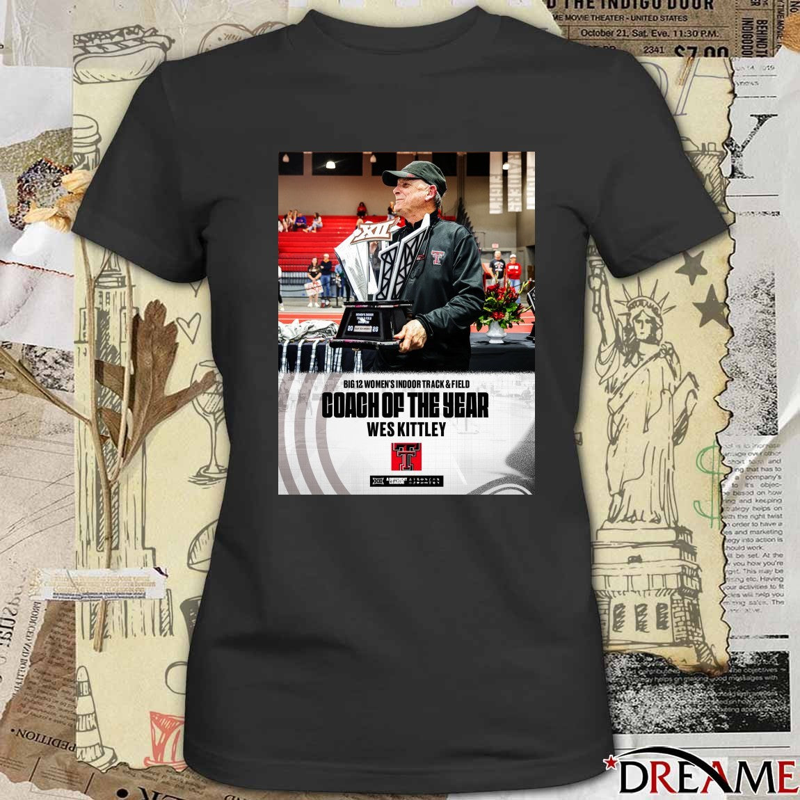 Big 12 Women’s Indoor Track & Field Coach Of The Year Wes Kittley Poster t-shirt