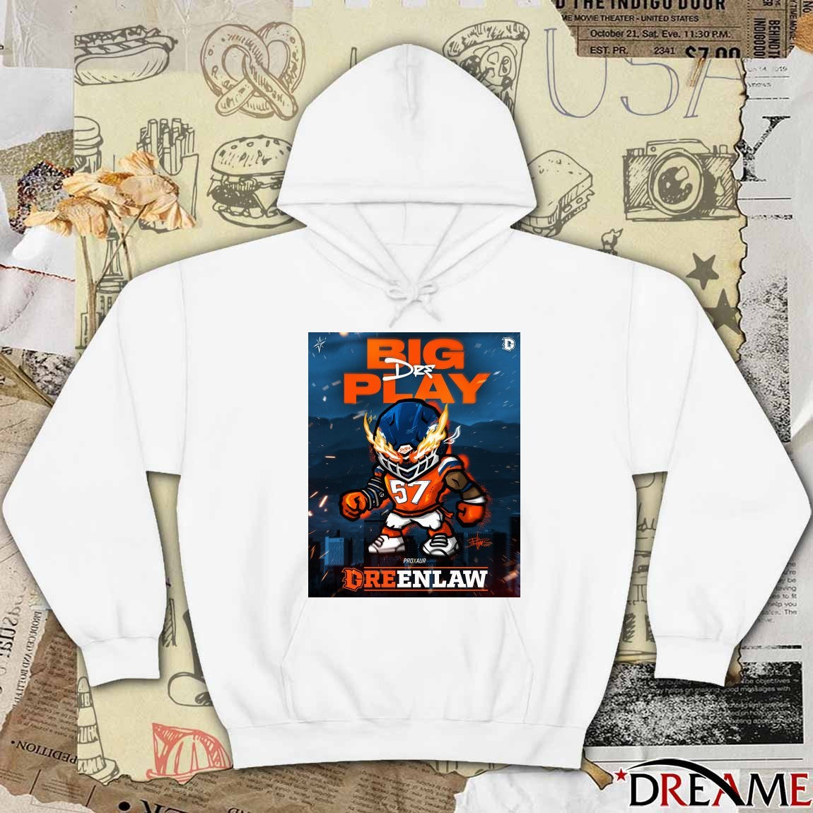 Big Play Dre Dreenlaw Proxaur Cartoon Signature t-shirt