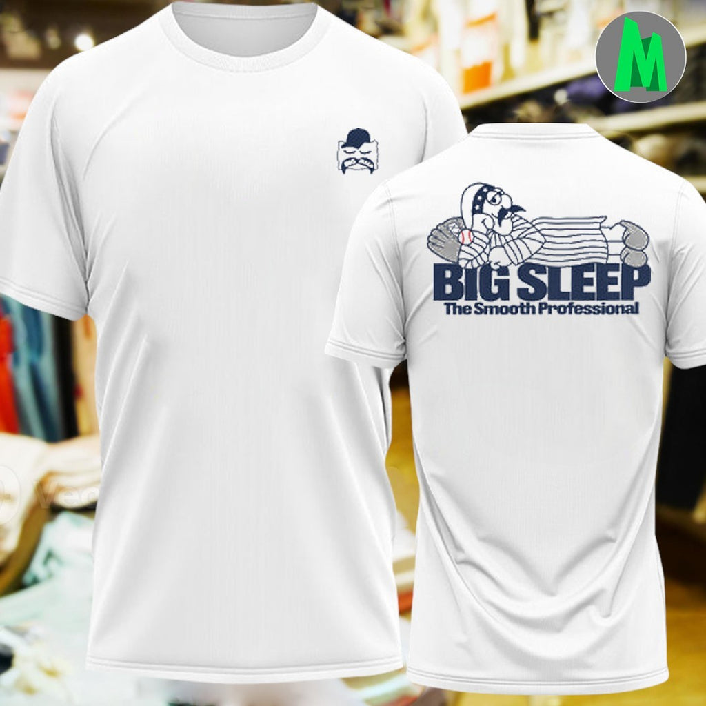 Big Sleep The Smooth Professional Baseball Cartoon T-Shirt