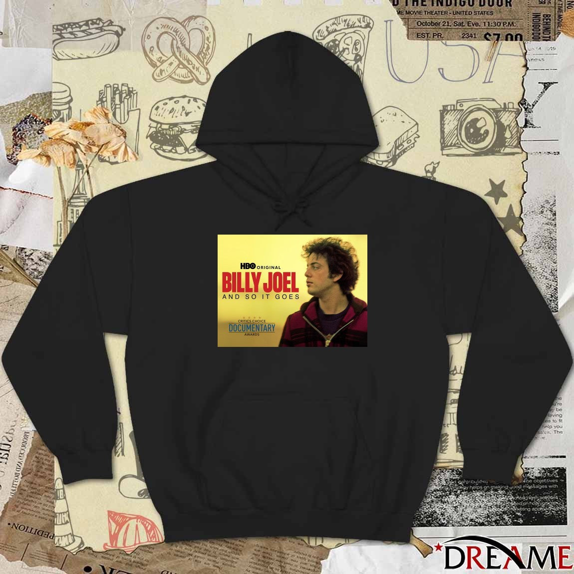 Billy Joel And So It Goes Critics Choice Documentary Awards 2025 Poster t-shirt
