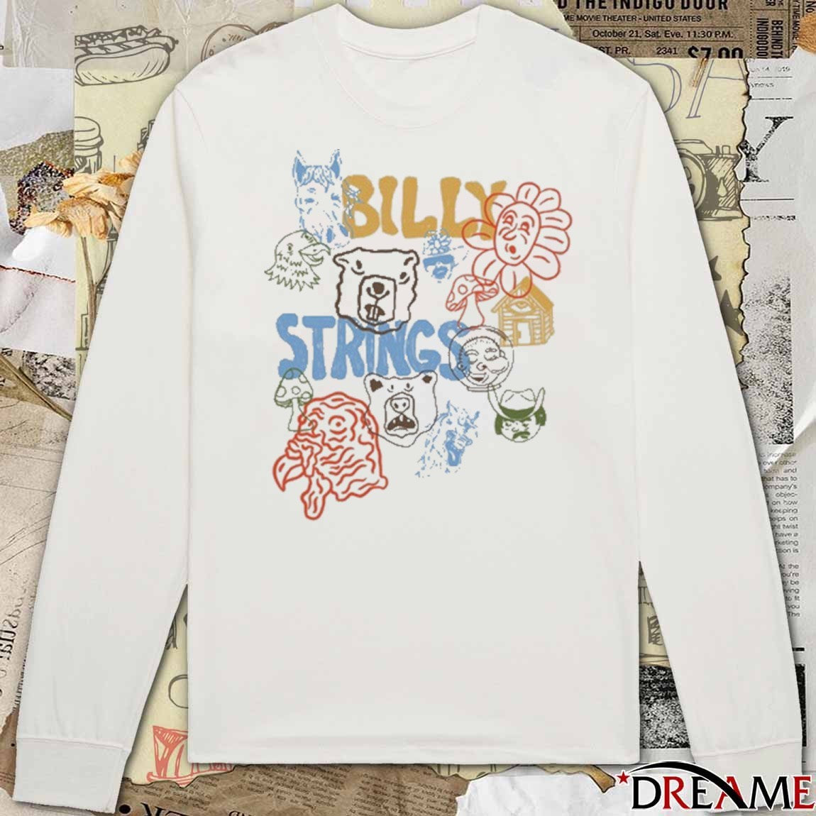 Billy Strings 2026 Winter Tour Characters t-shirt