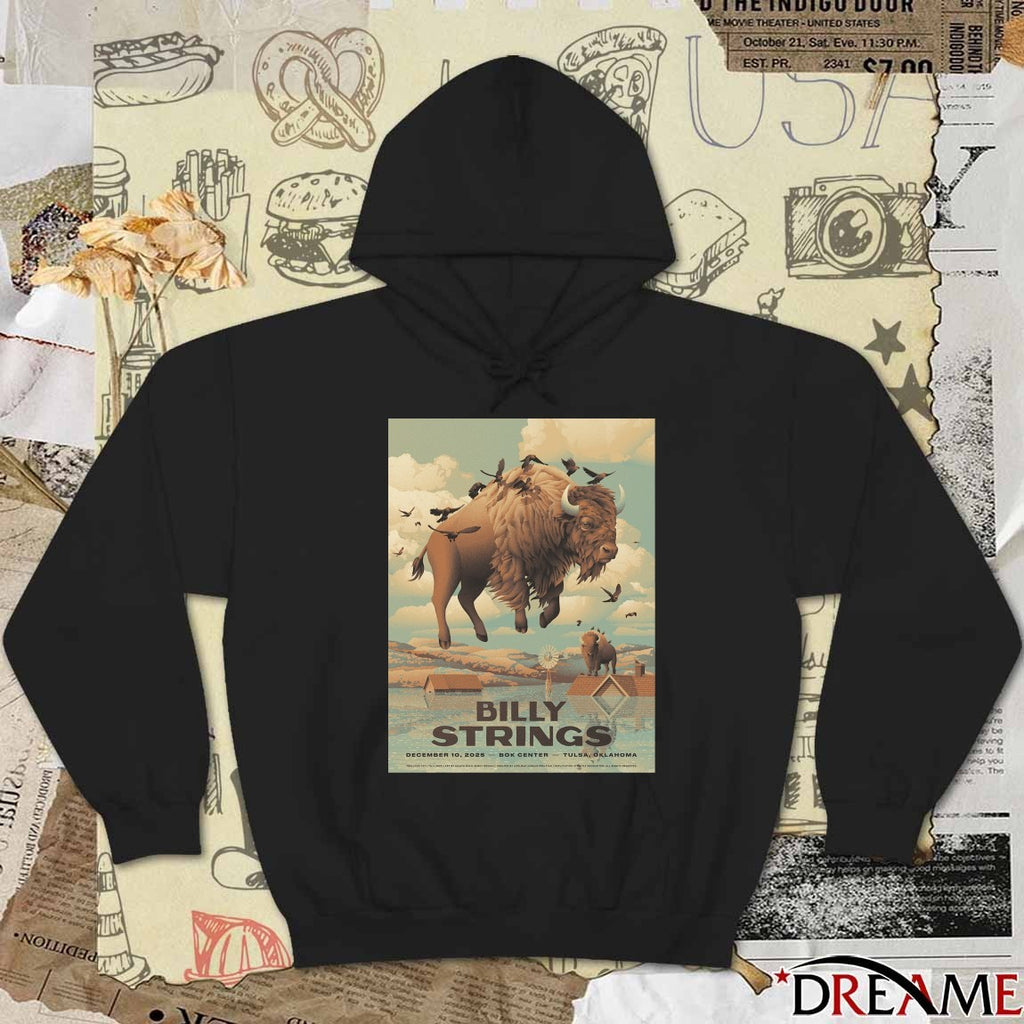 Billy Strings Concert December 10, 2025 BOK Center in Tulsa, Oklahoma Poster t-shirt