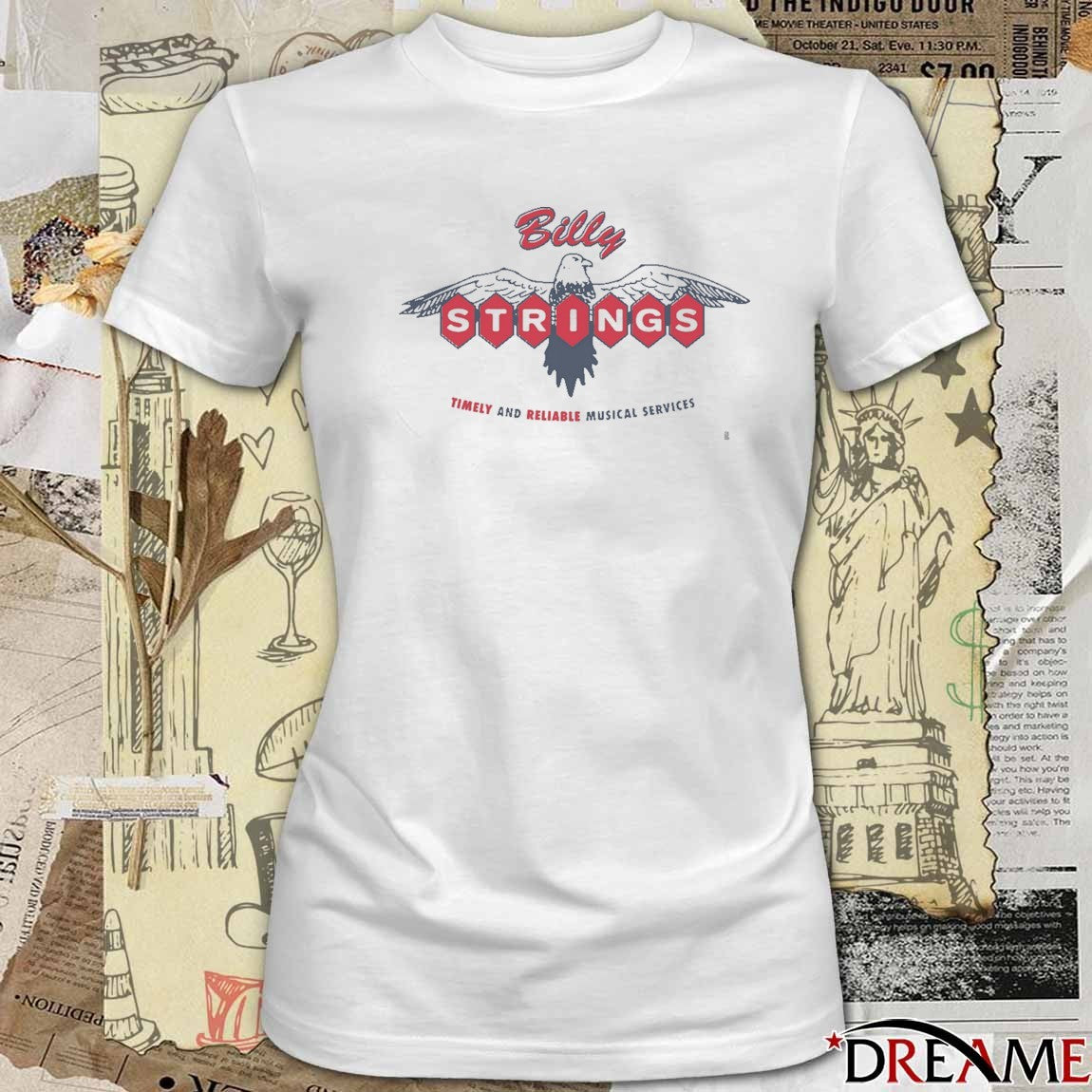 Billy Strings Winter 2026 Tour Timely And Reliable Musical Services t-shirt