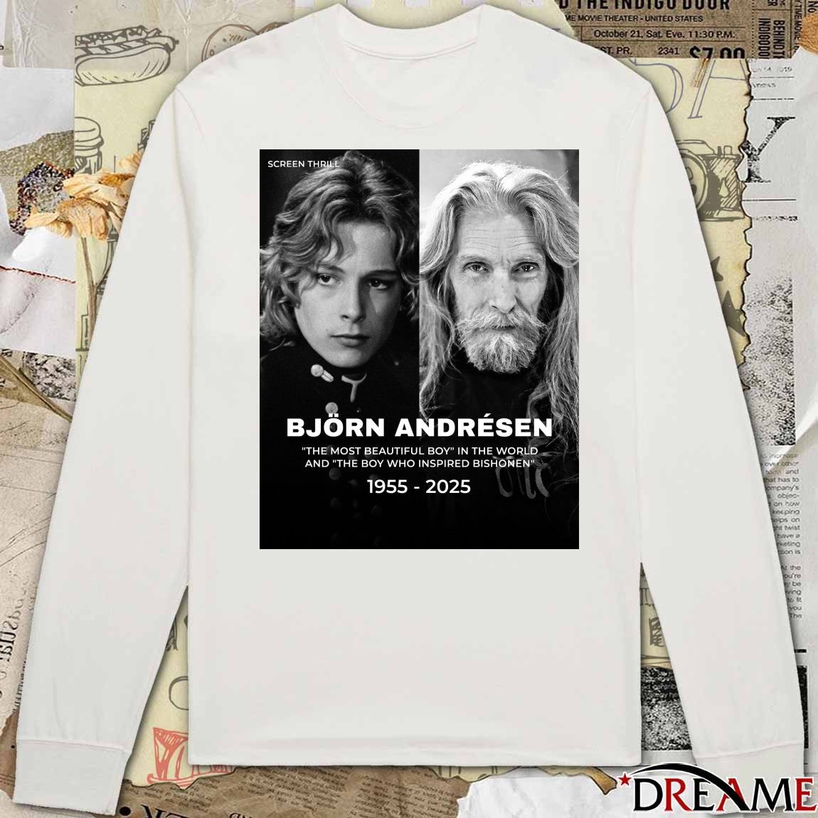 Björn Andrésen The Most Beautiful Boy In The World Has Died At Age 70 1955-2025 Poster t-shirt