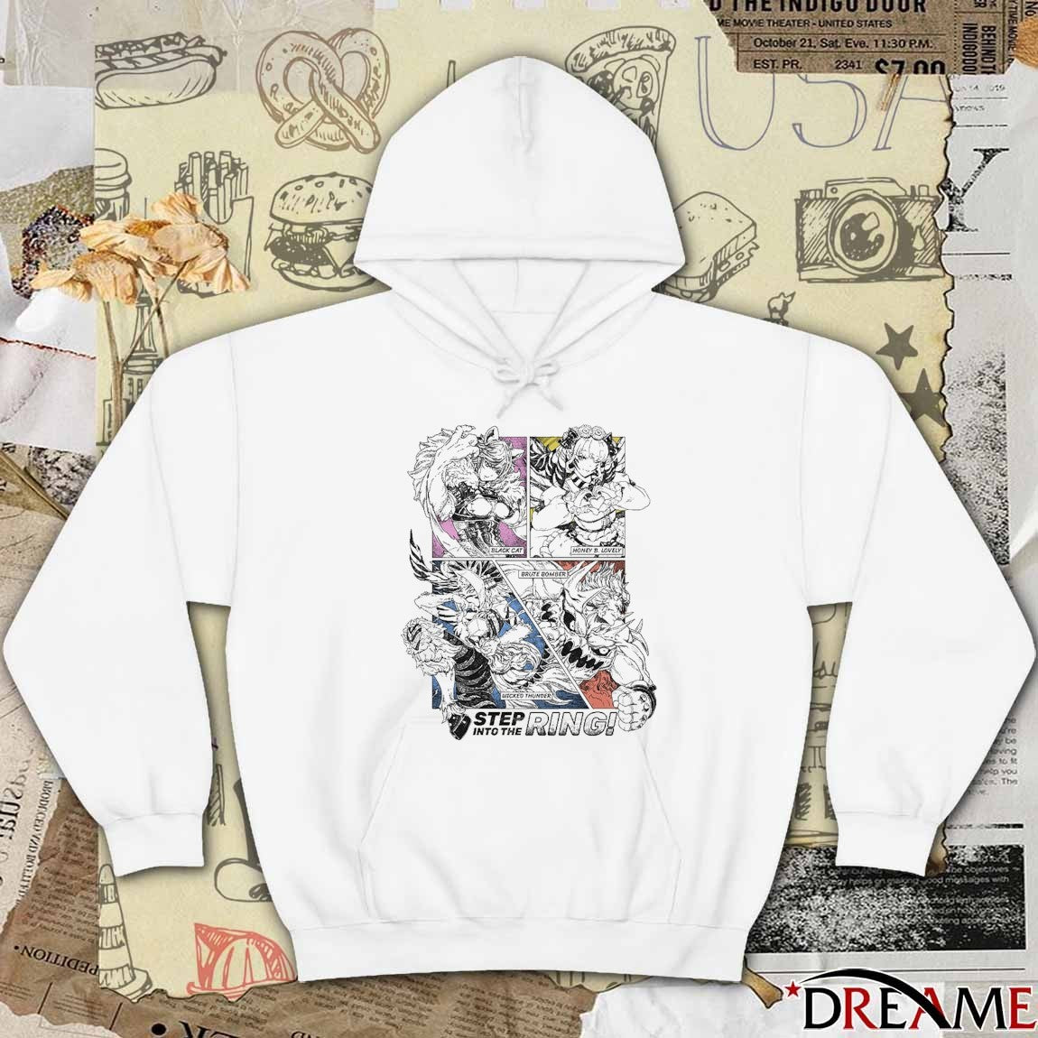 Black Cat Heiney B. Lovely Brute Bomber Step Into The Ring t-shirt