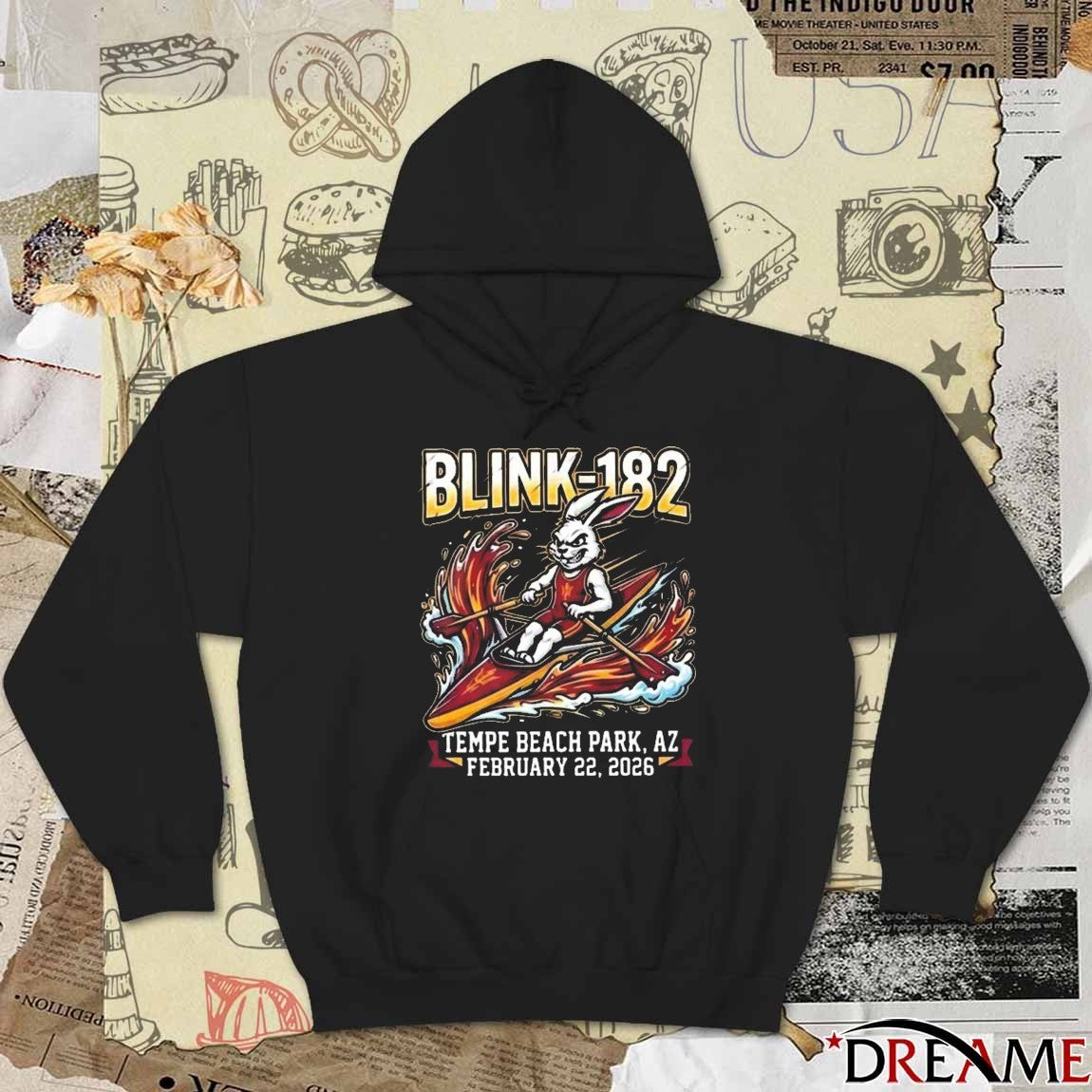Blink-182 x ASU Rowing Music Show Innings Festival Arizona On February 22 2026 Tempe Beach Park AZ t-shirt