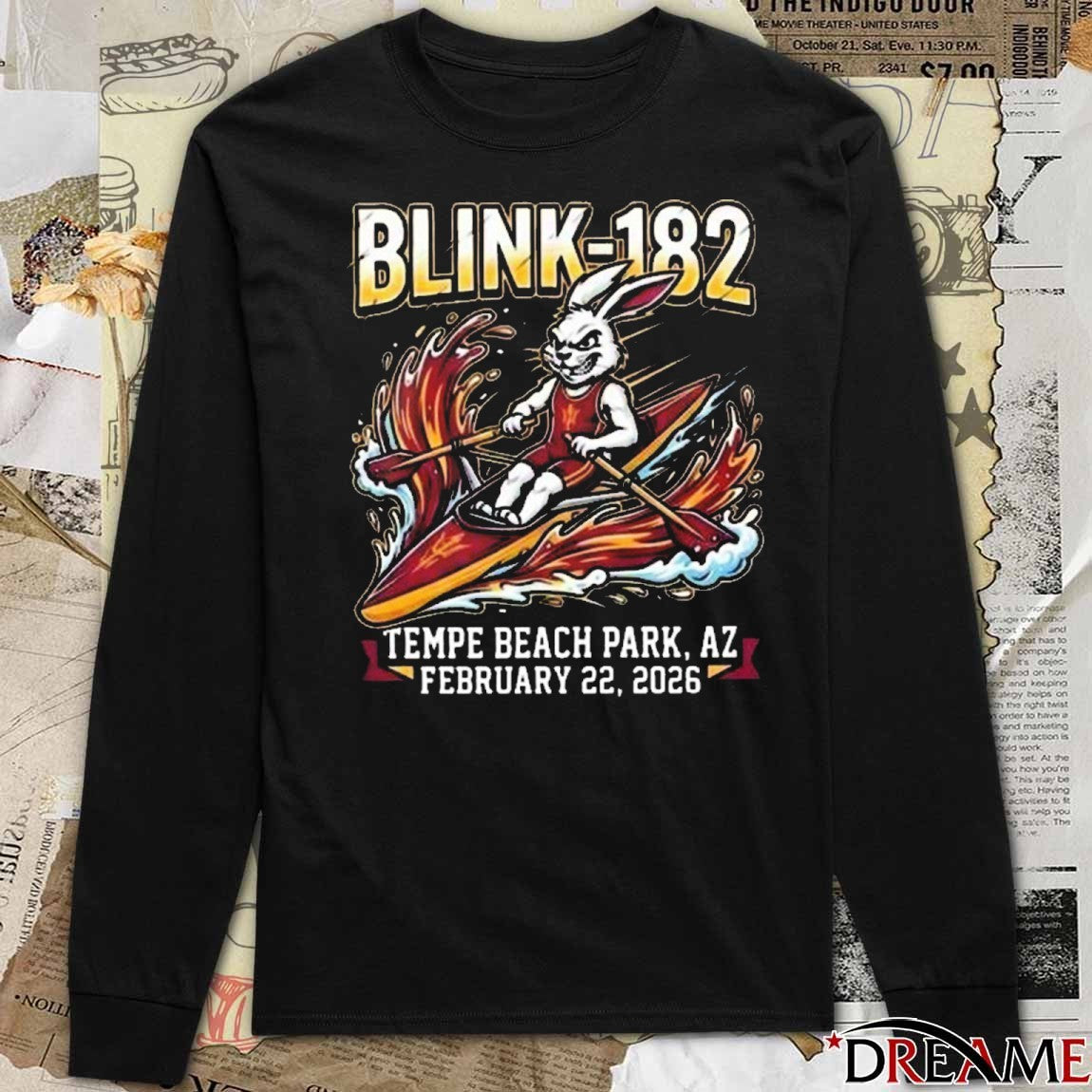 Blink-182 x ASU Rowing Music Show Innings Festival Arizona On February 22 2026 Tempe Beach Park AZ t-shirt