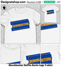 Blockbuster Huffin Darts logo shirt