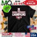 Blue 84 Scarlet Nebraska Huskers 2025 Big Ten Baseball Conference Tournament Champions Fan Shirt