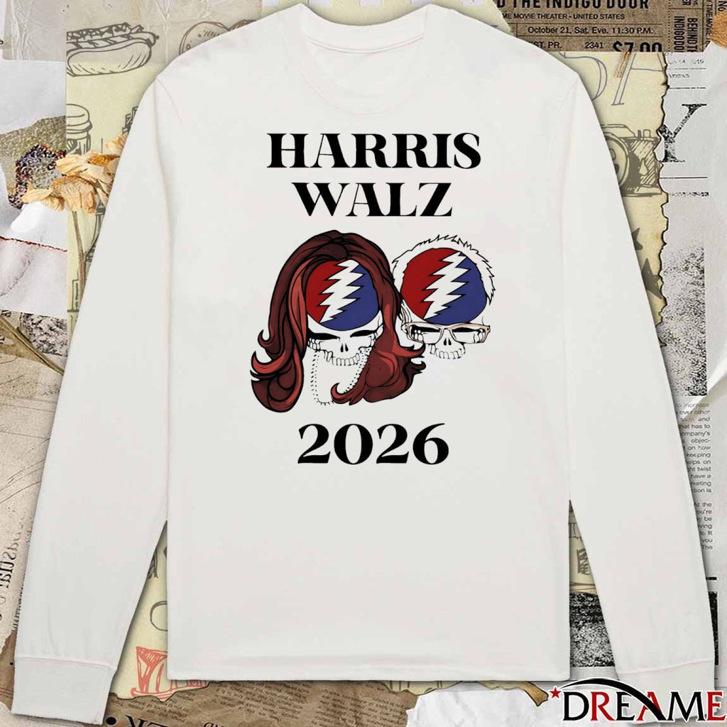 Bob Weir 1947-2026 Skulls Grateful Dead Harris Walz 2026 t-shirt